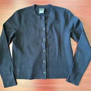 100% Authentic Chanel Uniform Brand New Black Sweater Cardigan Minimalism